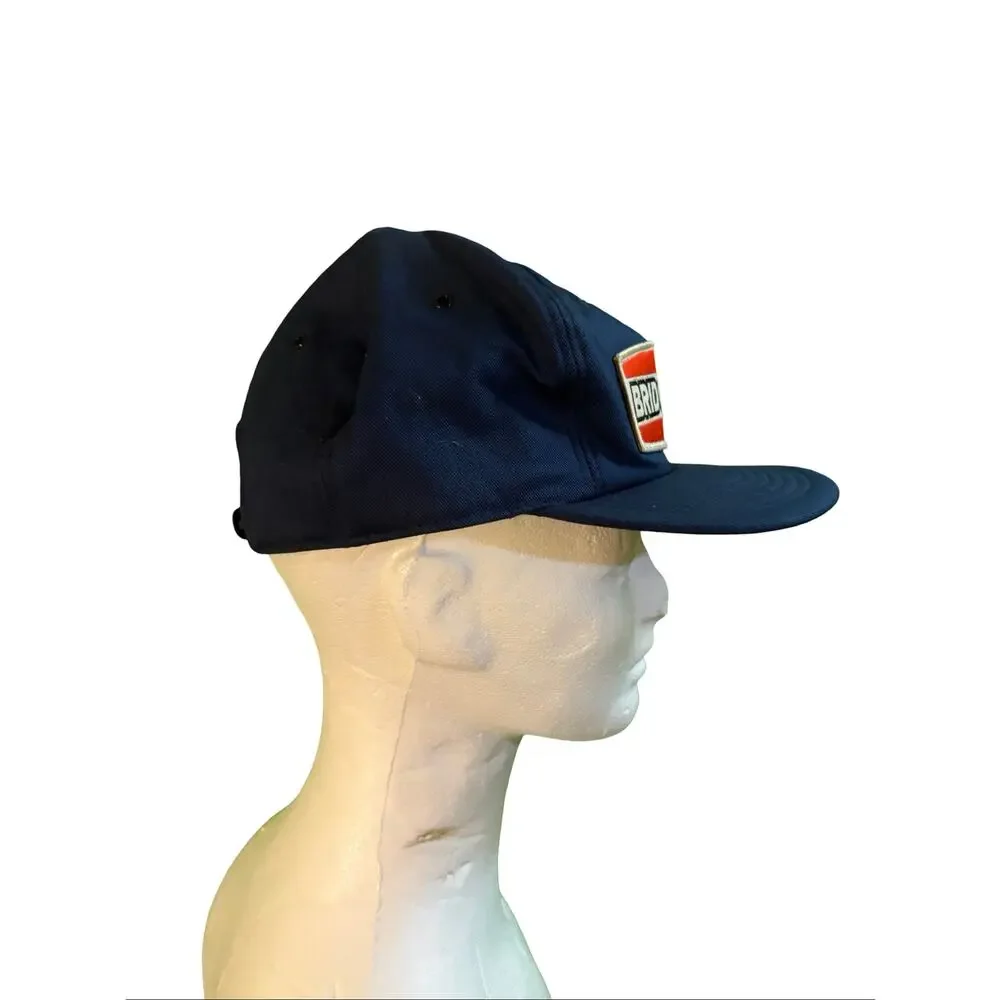 Vintage Bridgestone Motorsports Snapback Hat Blue Racing Patch Cap Made in USA